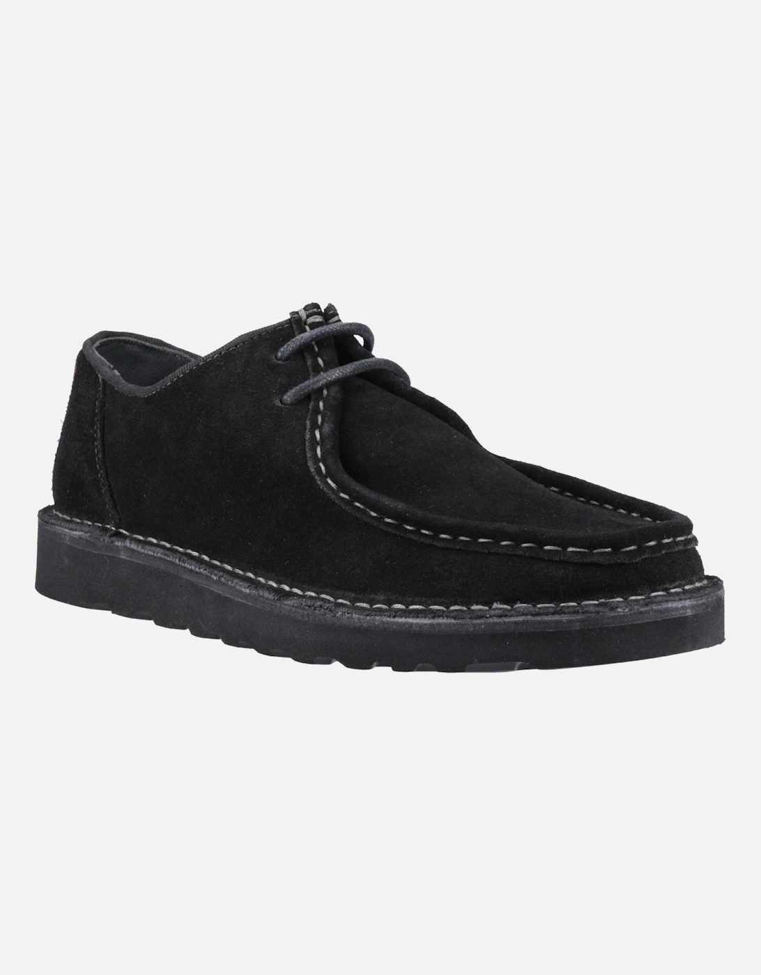 Otis Lace Up Mens Shoes in Black, 6 of 5