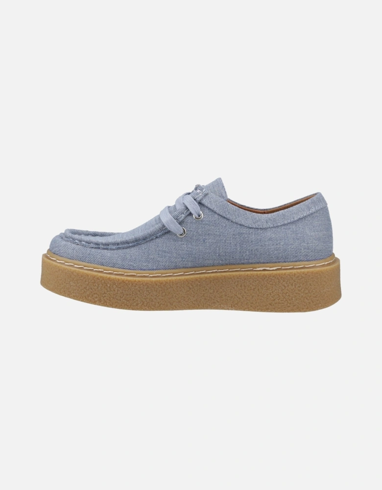 Bridie Textile Mocc Toe Women's Shoes in Denim