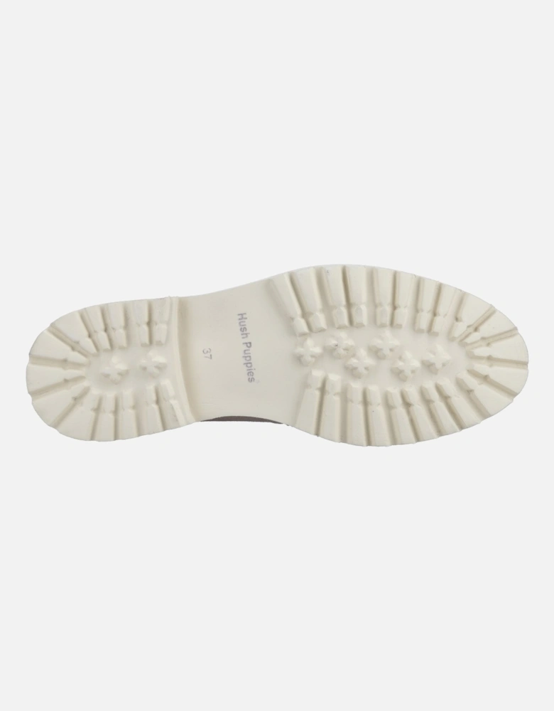 Ginny Suede Loafer Womens Slip On Shoes in Taupe