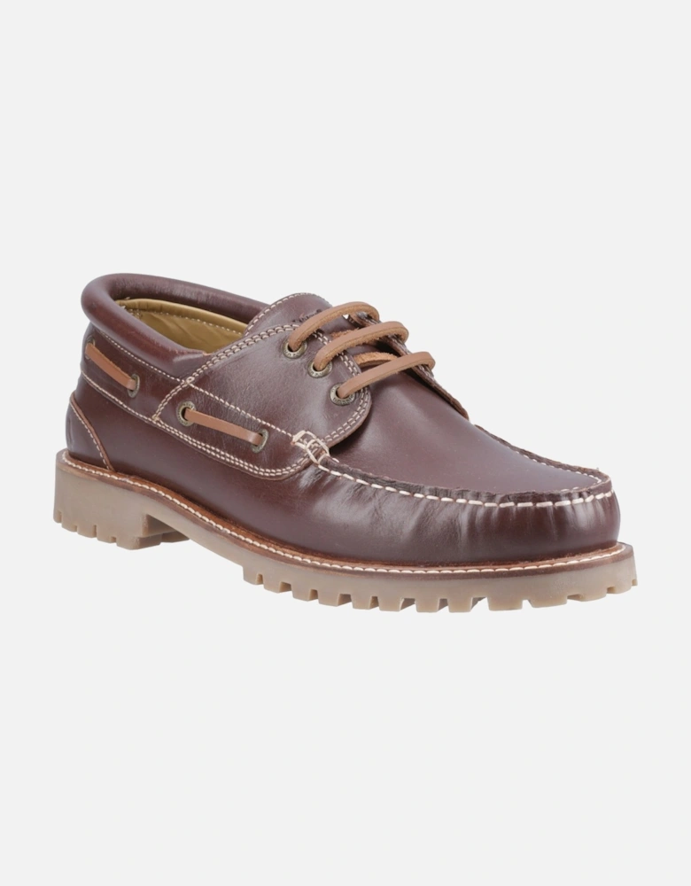 Weston Boat Shoe Mens Shoes in Brown
