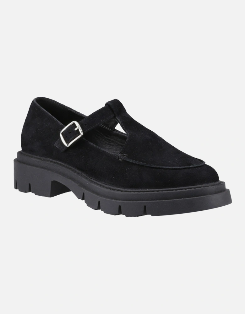 Womens  Slip On Nella T-Bar Shoe in Black