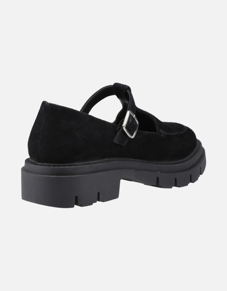 Womens  Slip On Nella T-Bar Shoe in Black