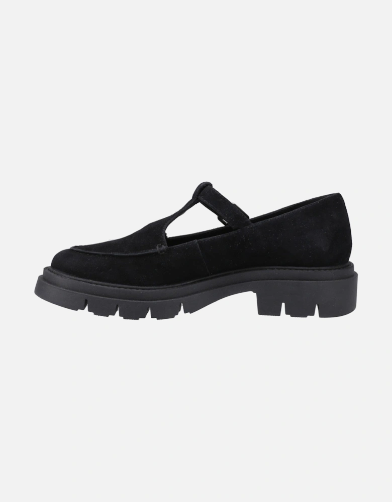 Womens  Slip On Nella T-Bar Shoe in Black