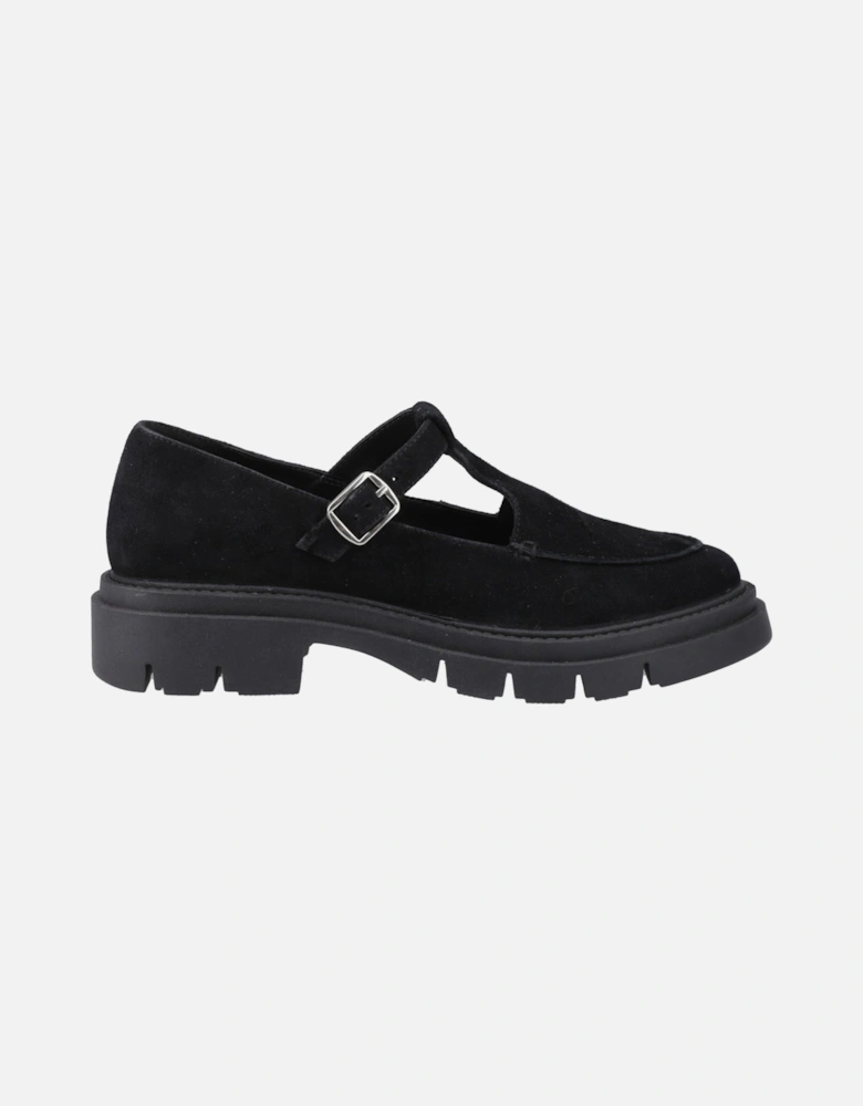 Womens  Slip On Nella T-Bar Shoe in Black