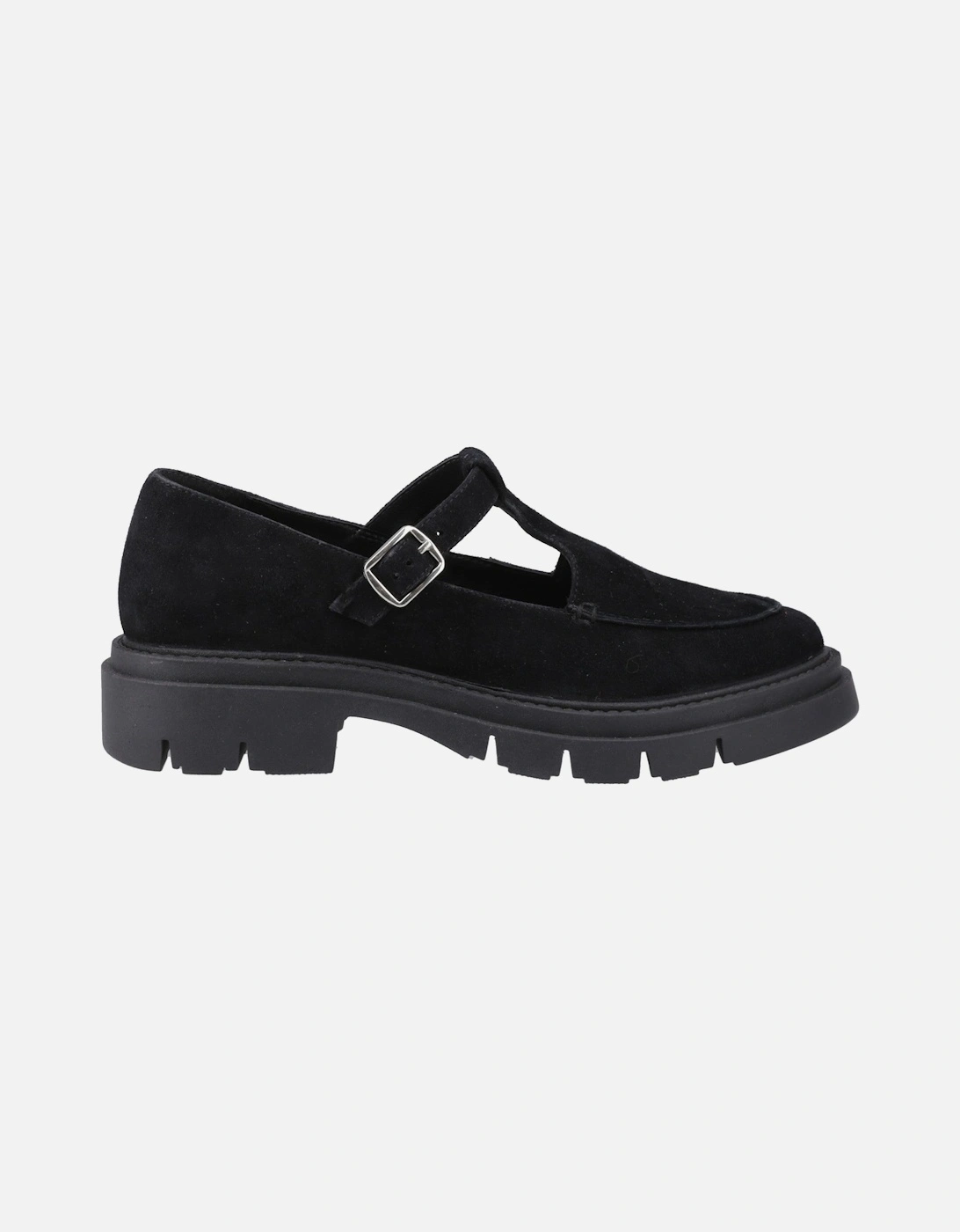 Womens  Slip On Nella T-Bar Shoe in Black