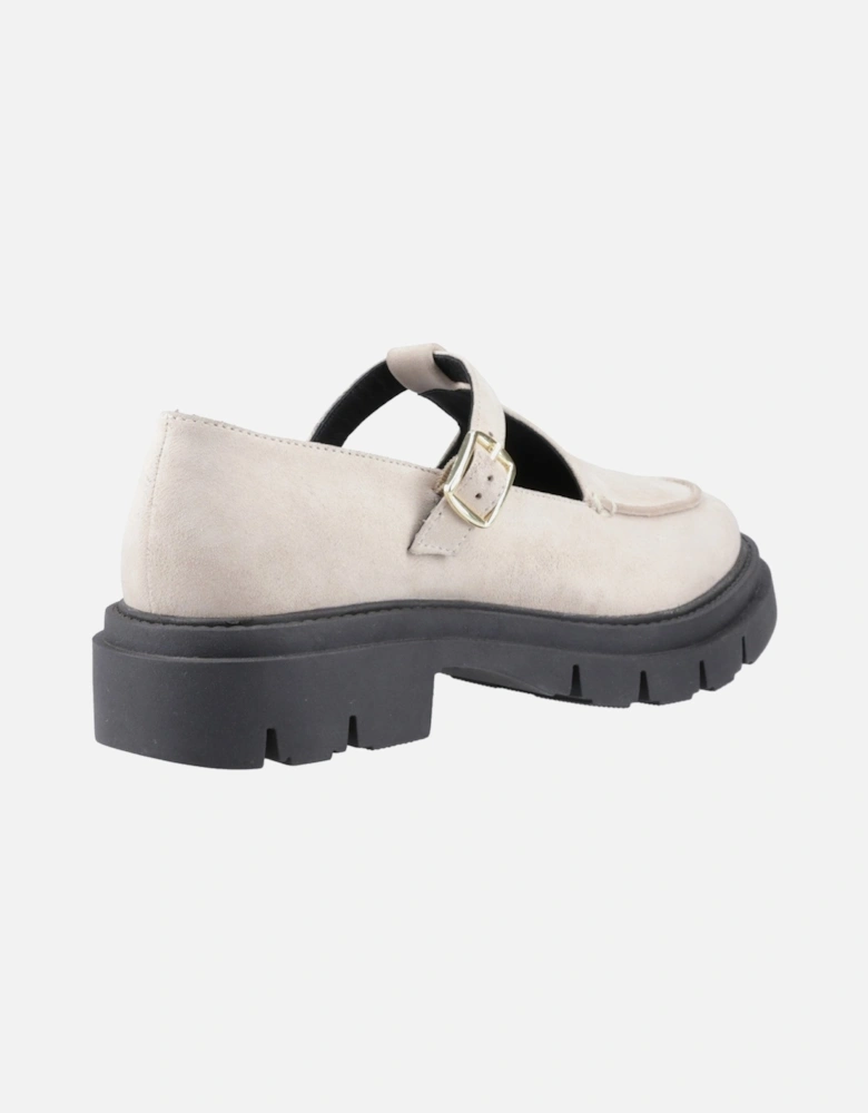 Womens Nella T-Bar Shoes in Cream