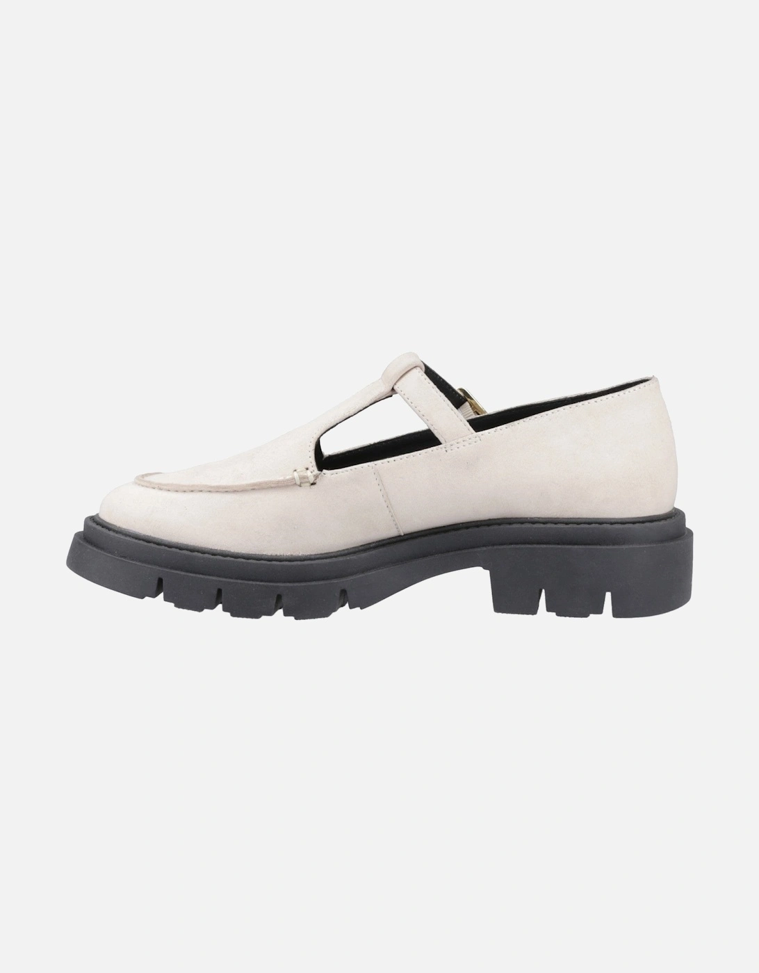 Womens Nella T-Bar Shoes in Cream