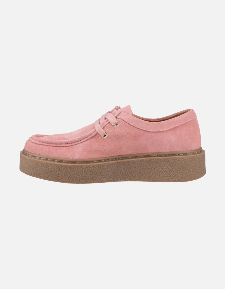 Bridie Suede Mocc Toe Women's Shoes in Pink