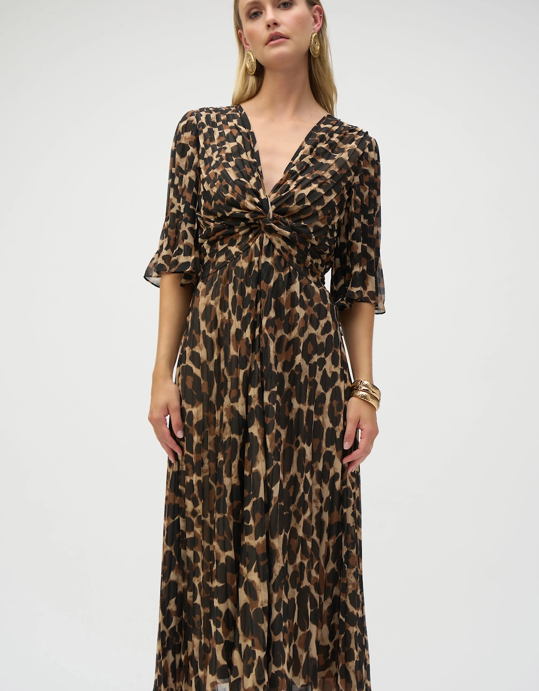 Chiffon animal print fit and flare dress, 4 of 3