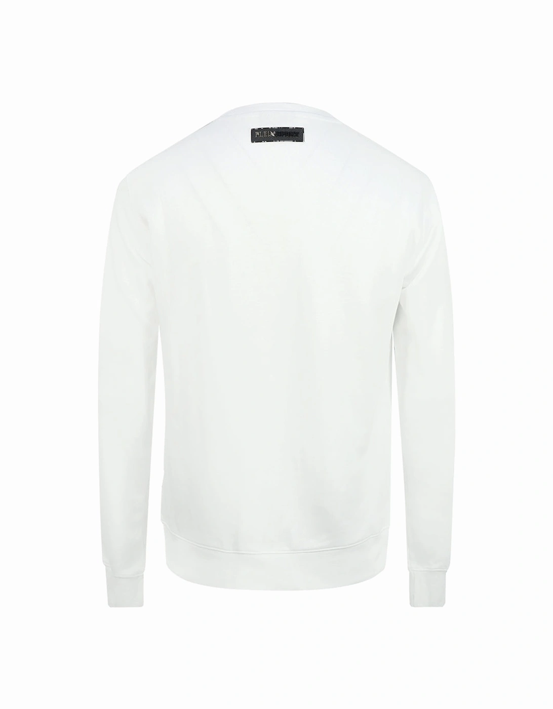 Sport Orange Bold Logo White Jumper