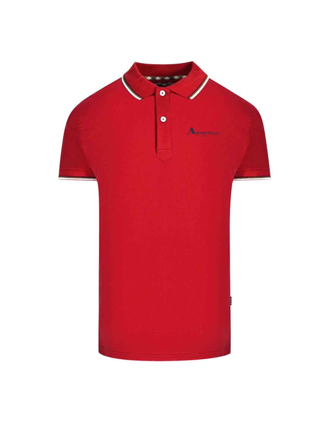 London Tipped Red Polo Shirt, 3 of 2