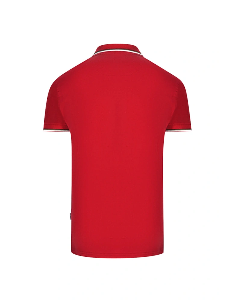 London Tipped Red Polo Shirt