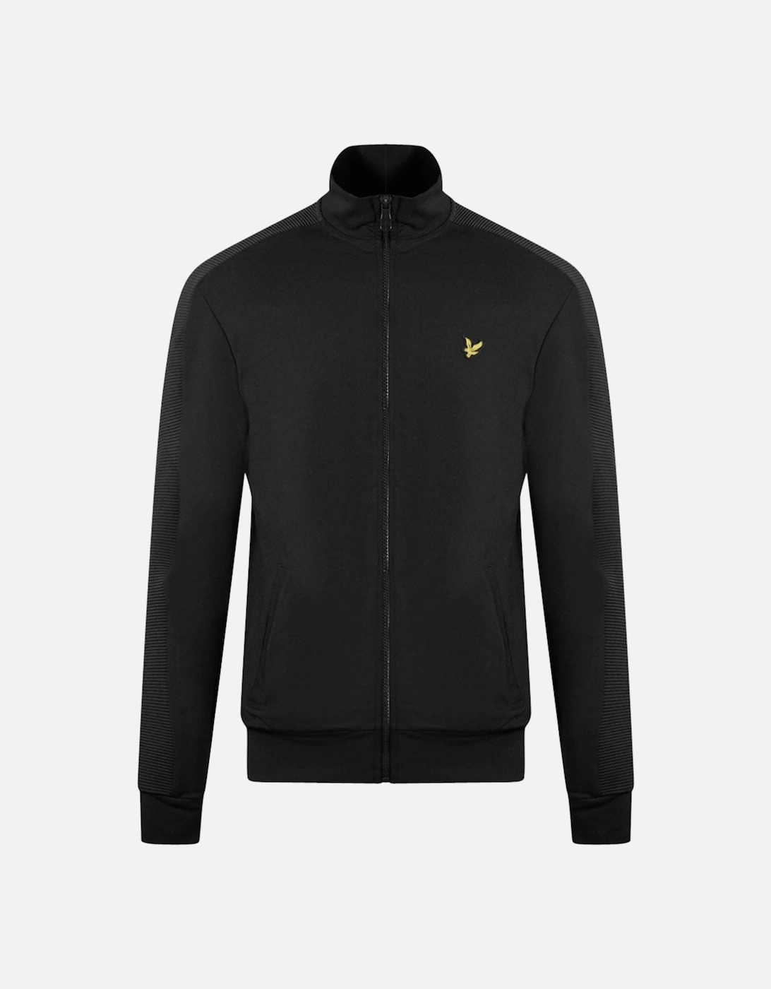 Lyle & Scott Zip Up Ottoman Black Track Jacket, 3 of 2