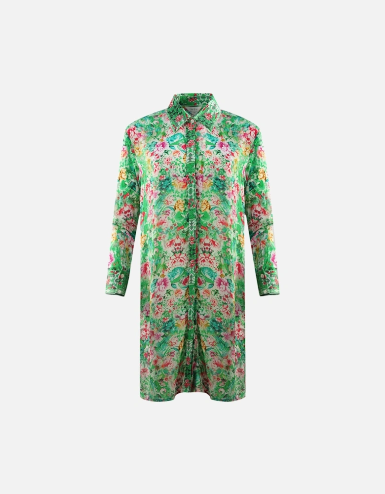 Versailles Gardenia 1202120 Green Shirt Dress