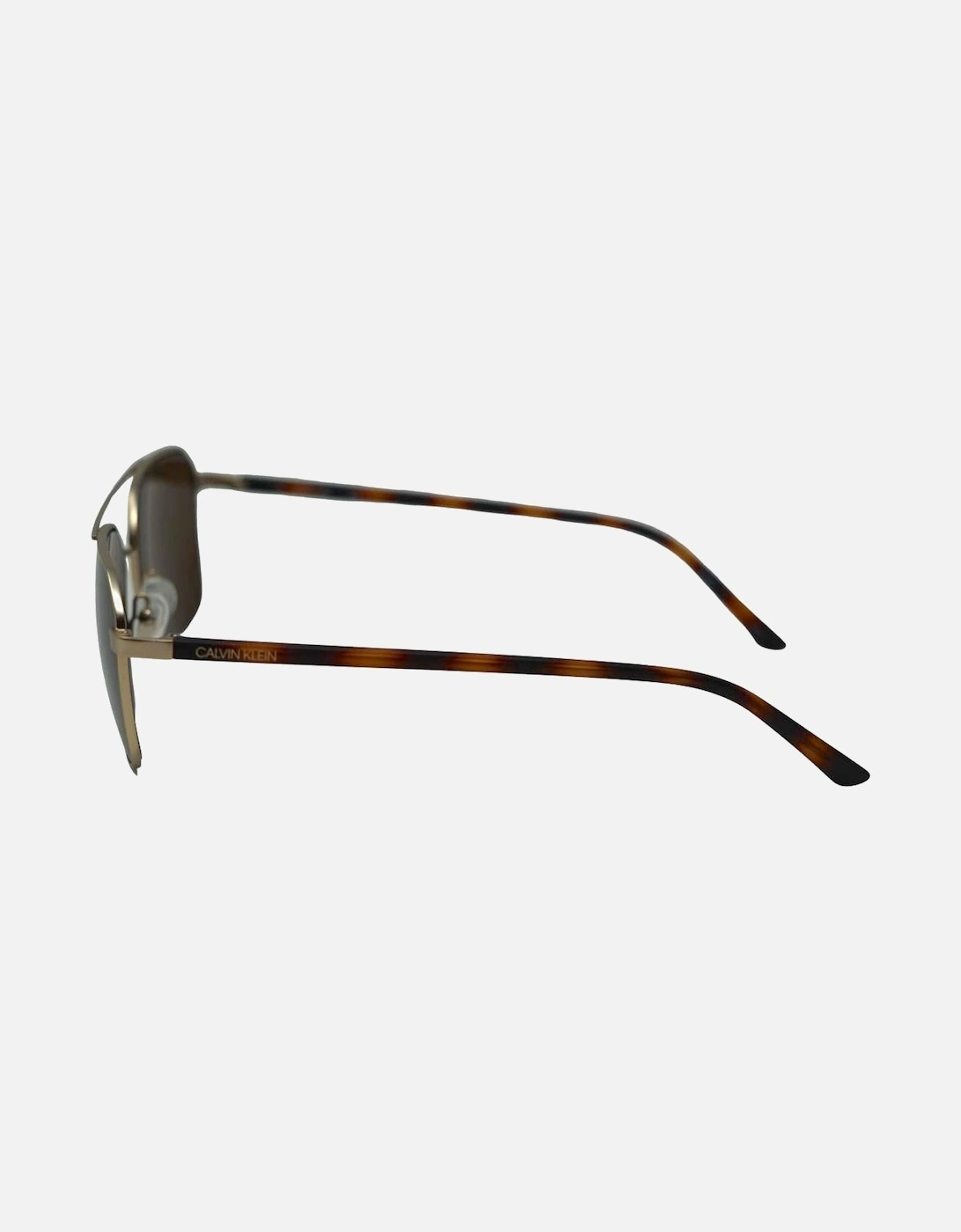 Havana Brown Arms Gold Sunglasses