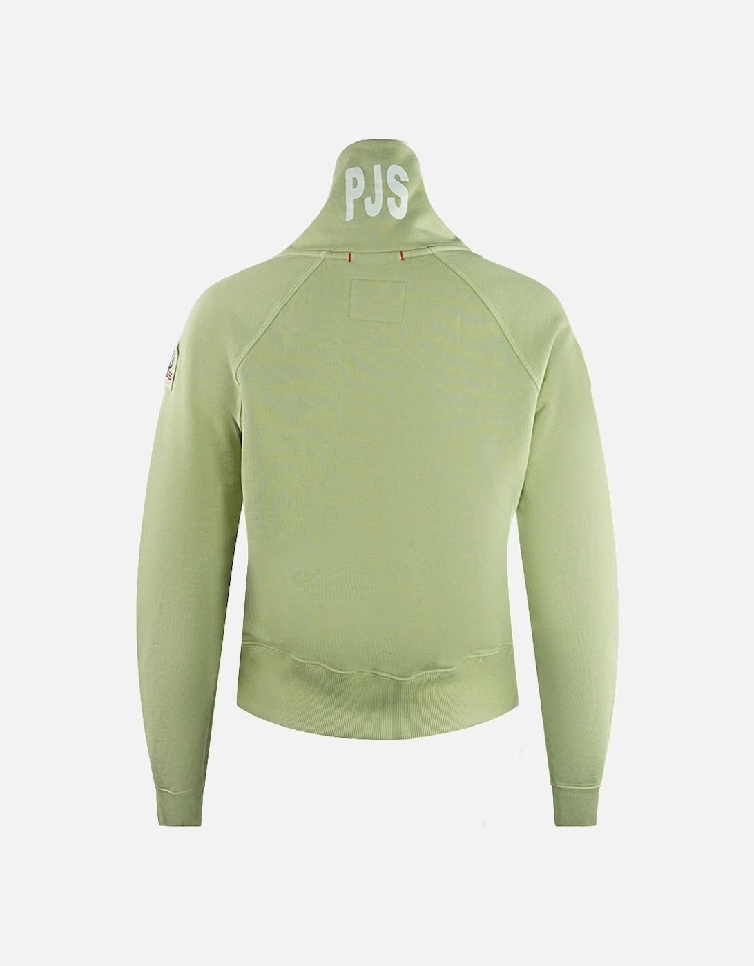 Stand Tisane Green Half-Zip Crop Sweatshirt