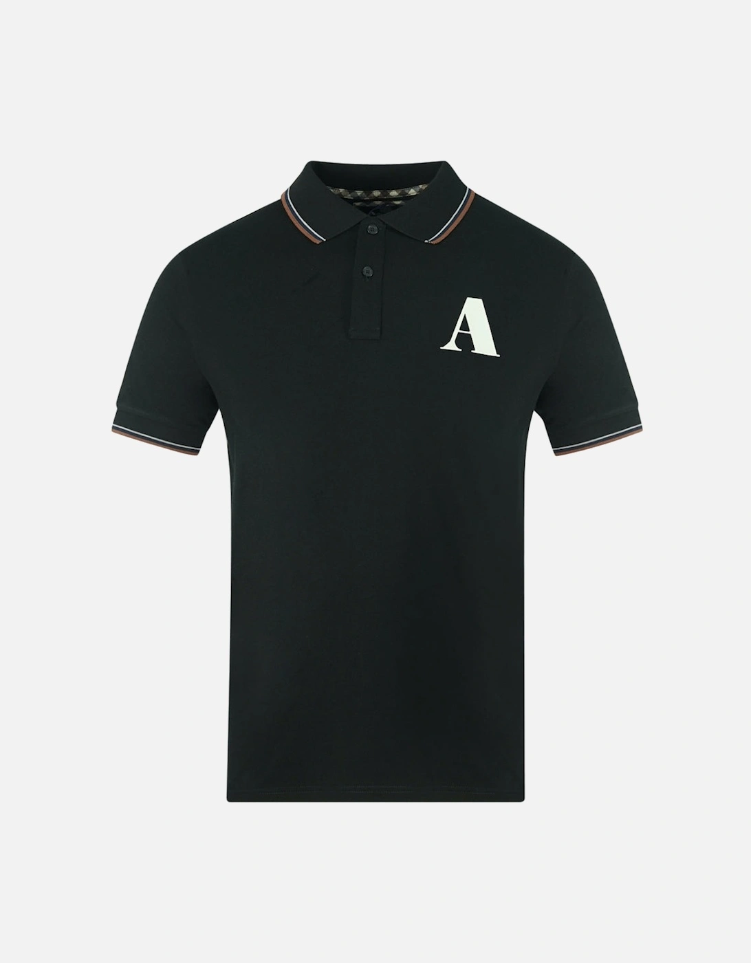 A Logo Black Polo Shirt, 3 of 2