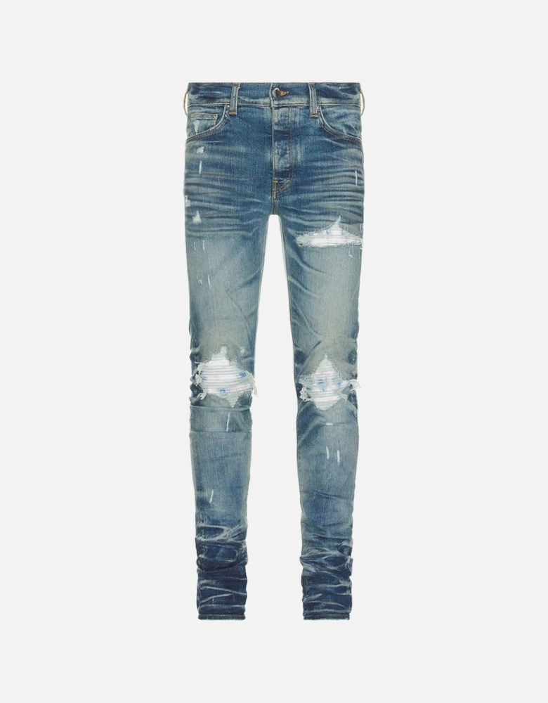 MX1 Bleached MA Honery Comb Indigo Blue Jeans