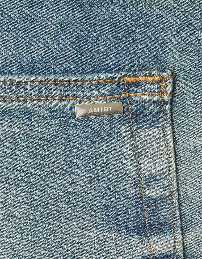 MX1 Bleached MA Honery Comb Indigo Blue Jeans