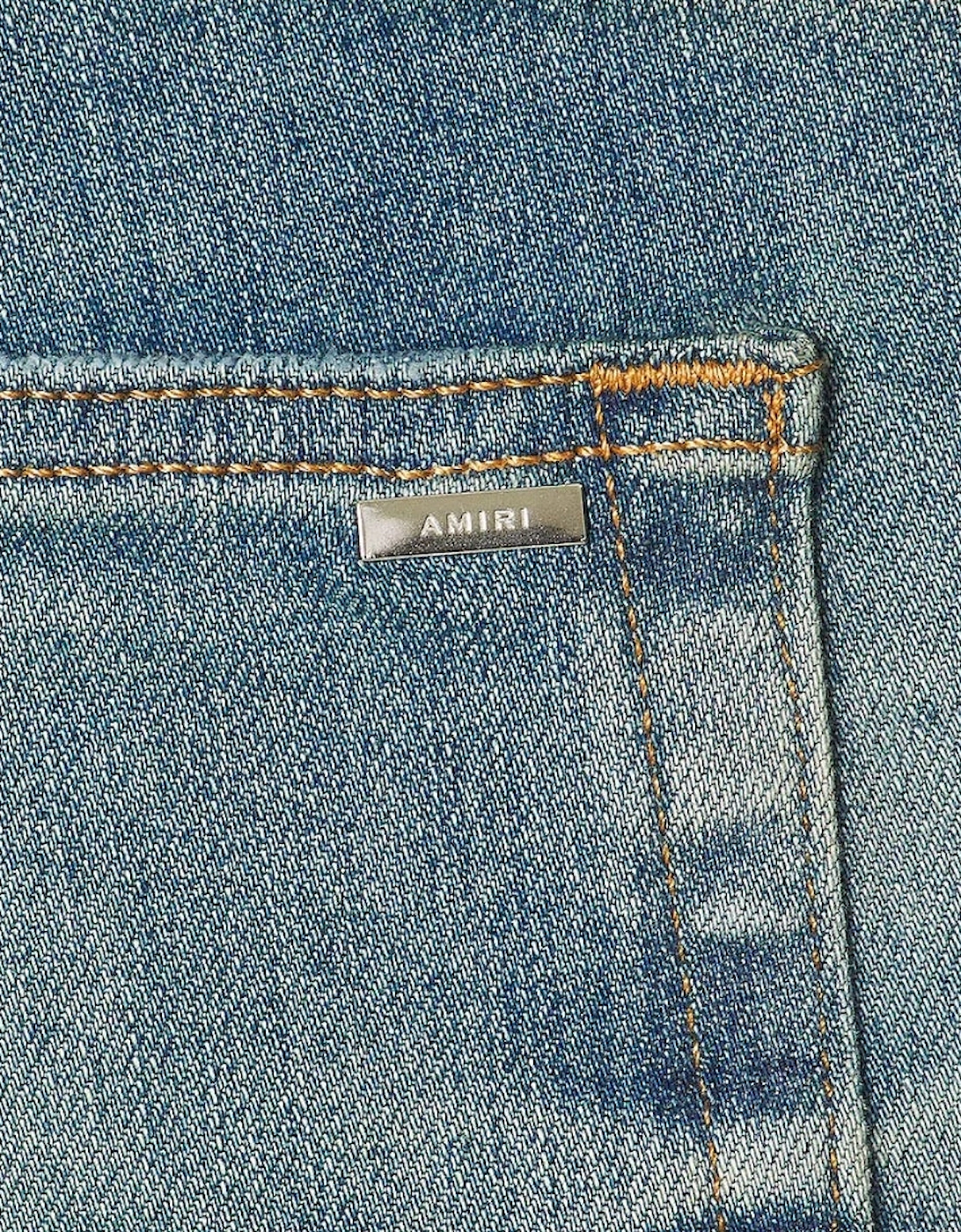 MX1 Bleached MA Honery Comb Indigo Blue Jeans