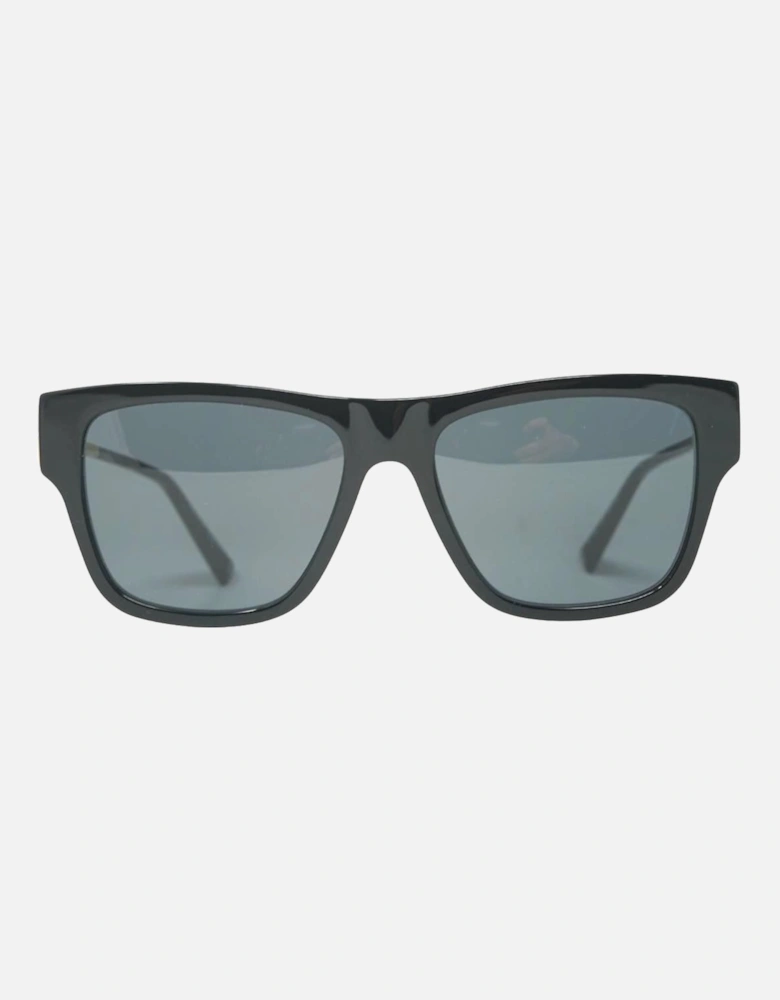 Gold Arms Black Sunglasses