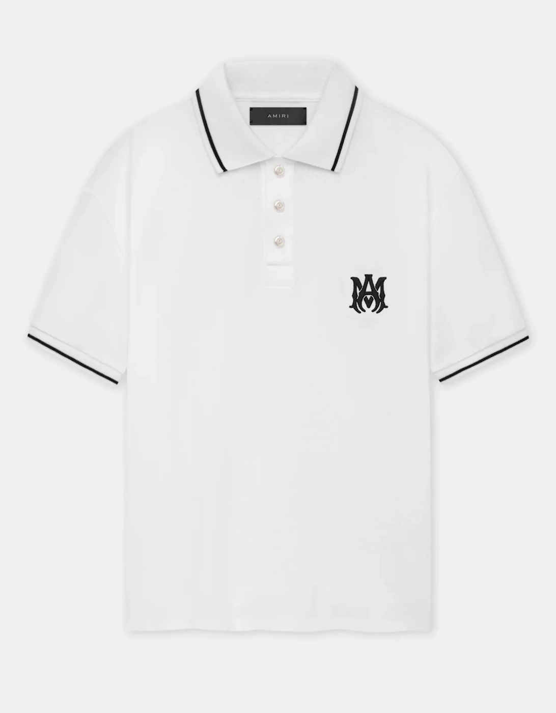 SOLID SHORT SLEEVE MA LOGO POLO WHITE, 5 of 4