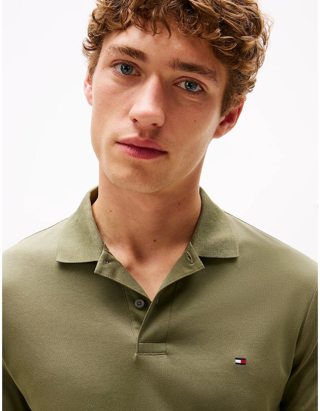 Liquid Cotton Reg Polo Shirt PLI Battle Green