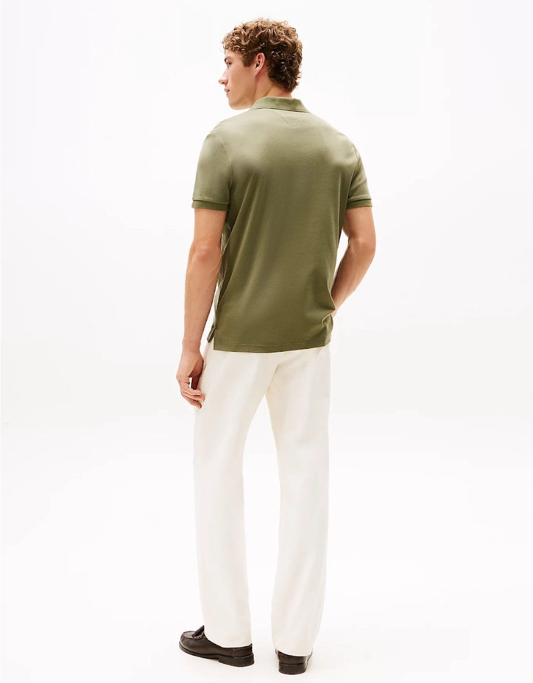Liquid Cotton Reg Polo Shirt PLI Battle Green