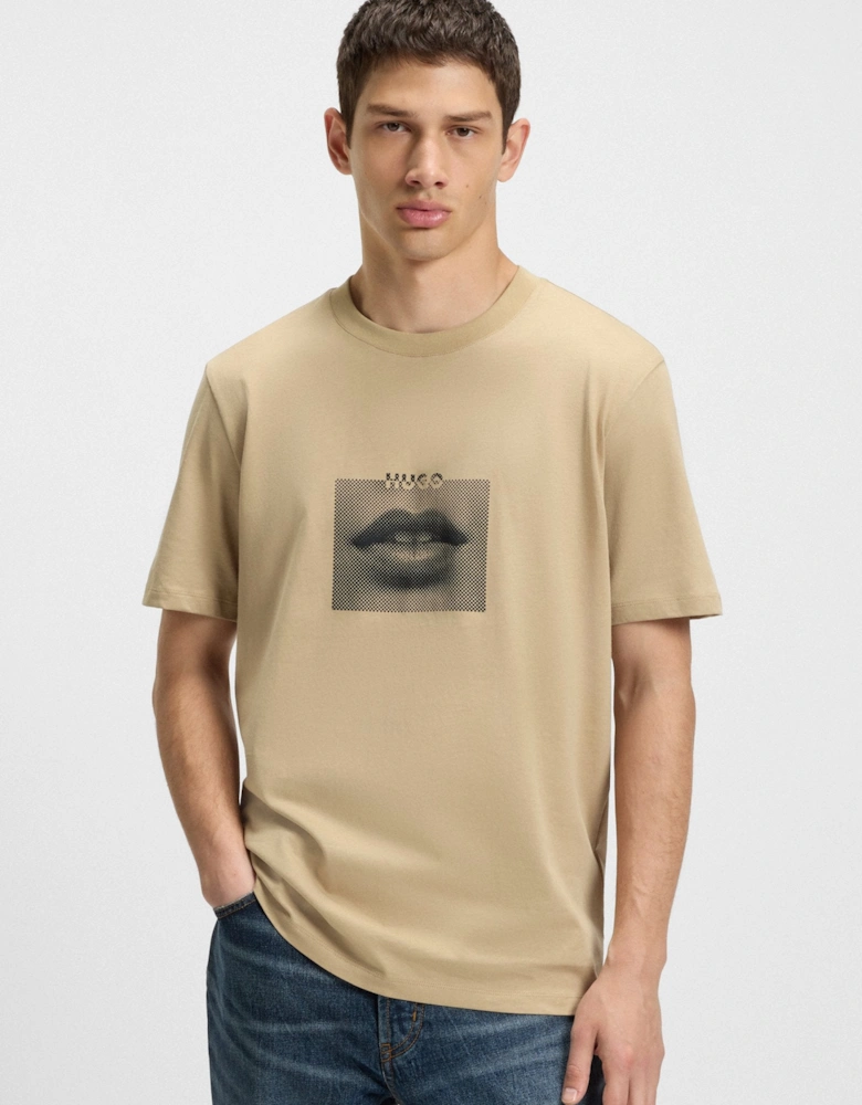 HUGO Deterni T-Shirt 269 Medium Beige