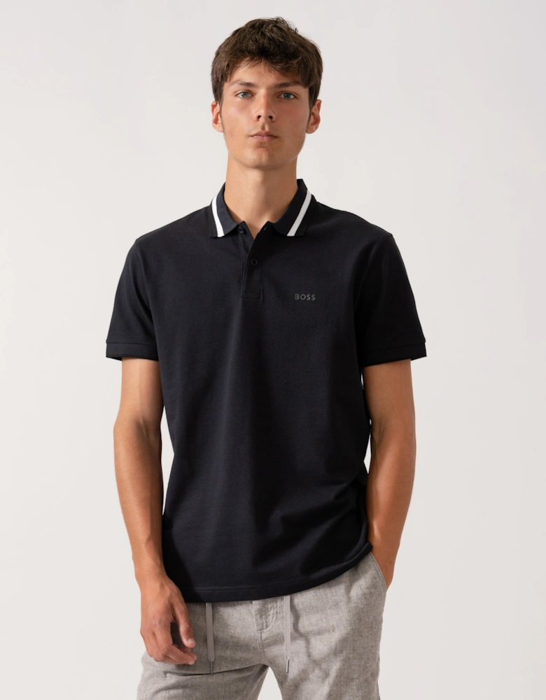 BOSS Green Paddy AP Heritage Mens Polo Shirt - Dark Blue 402