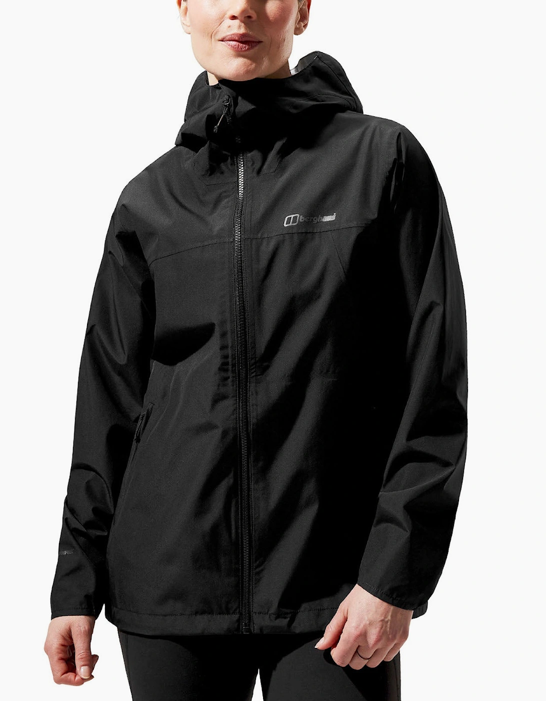 Women's Berghaus Womens Deluge Pro 3.0 Waterproof Walking Jacket - Black - Size: 8