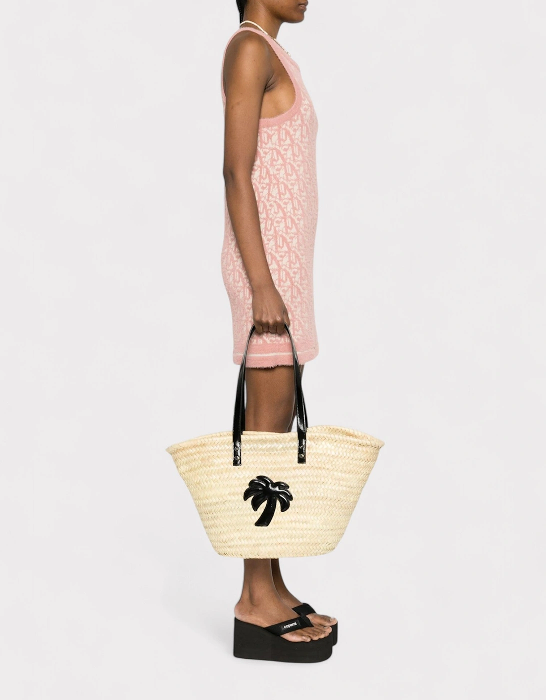 Bucket Bag Beige Black