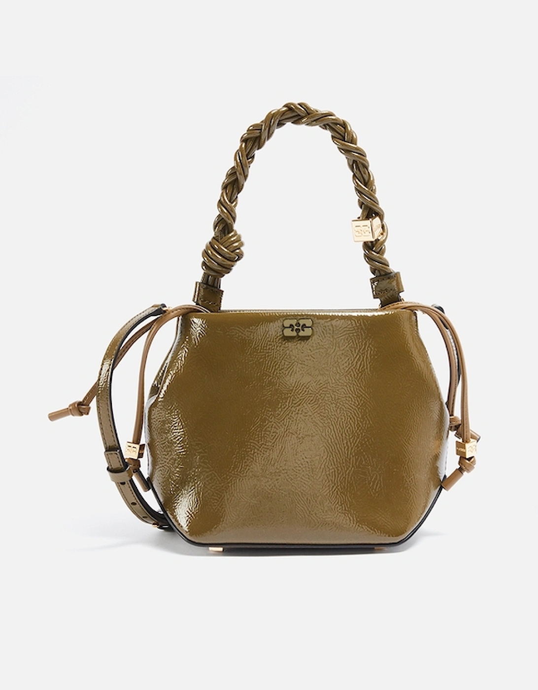 Bou Patent Leather-Blend Bucket Bag, 2 of 1