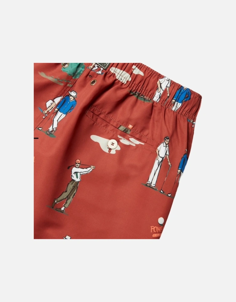 Golf Ruby Red Swim Trunks