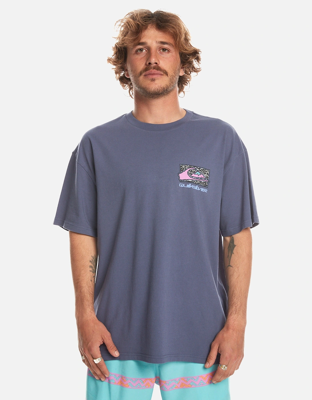 Mens Spin Cycle Short Sleeve Oversized T-Shirt, 2 of 1