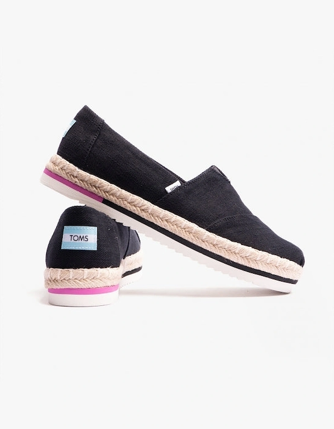 ALPARGATA PLATFORM ROPE Womens Espadrille Black