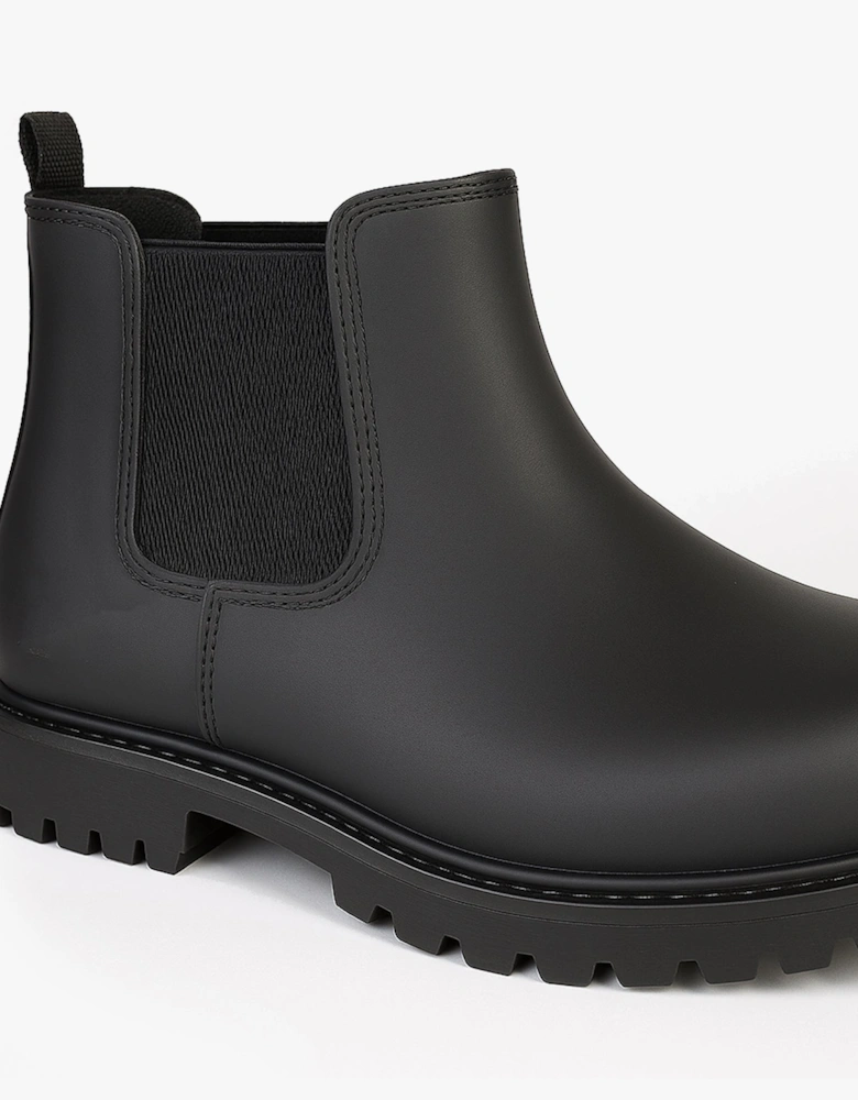 M539A Unisex Leather Chelsea Safety Boots Black