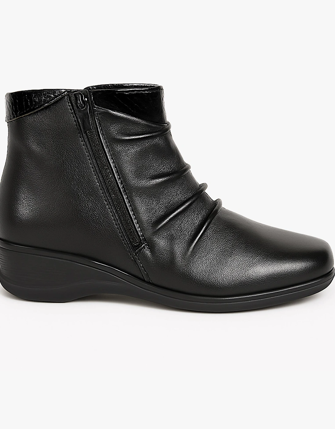 L215A Womens Ankle Boots Black, 5 of 4