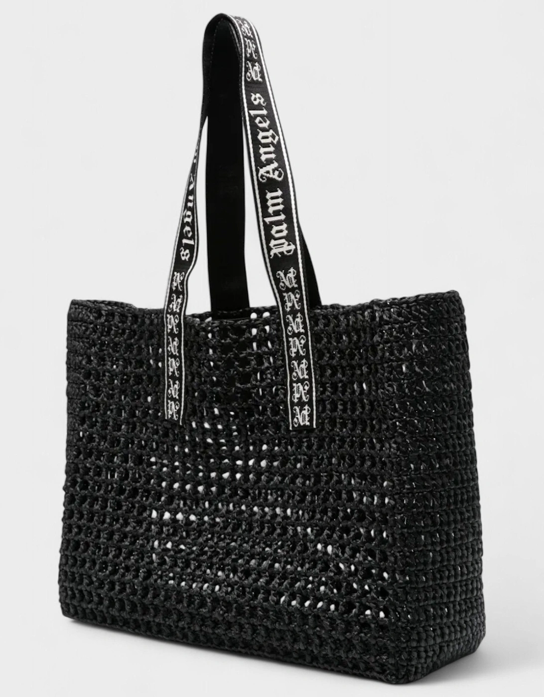 Raffia Tote Bag Black