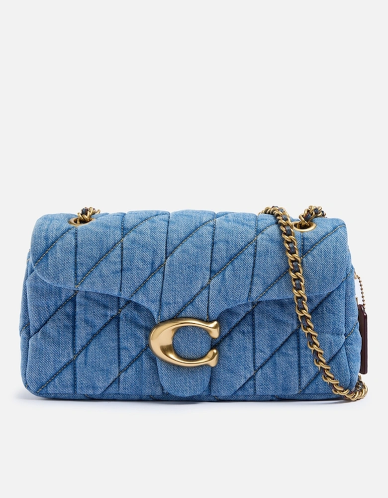 Tabby 26 Quilted Denim Shoulder Bag