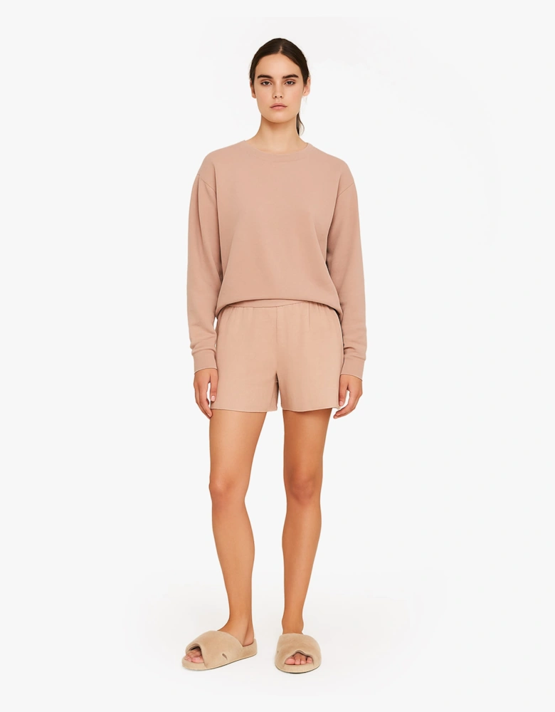 WOVEN VISCOSE Sleep Shorts Womens Black