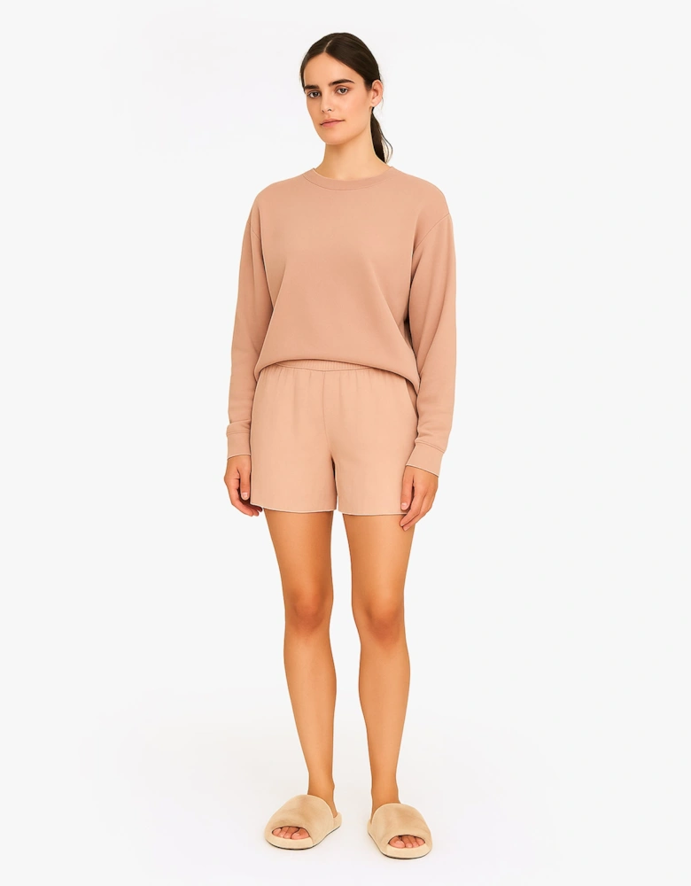 WOVEN VISCOSE Sleep Shorts Womens Black