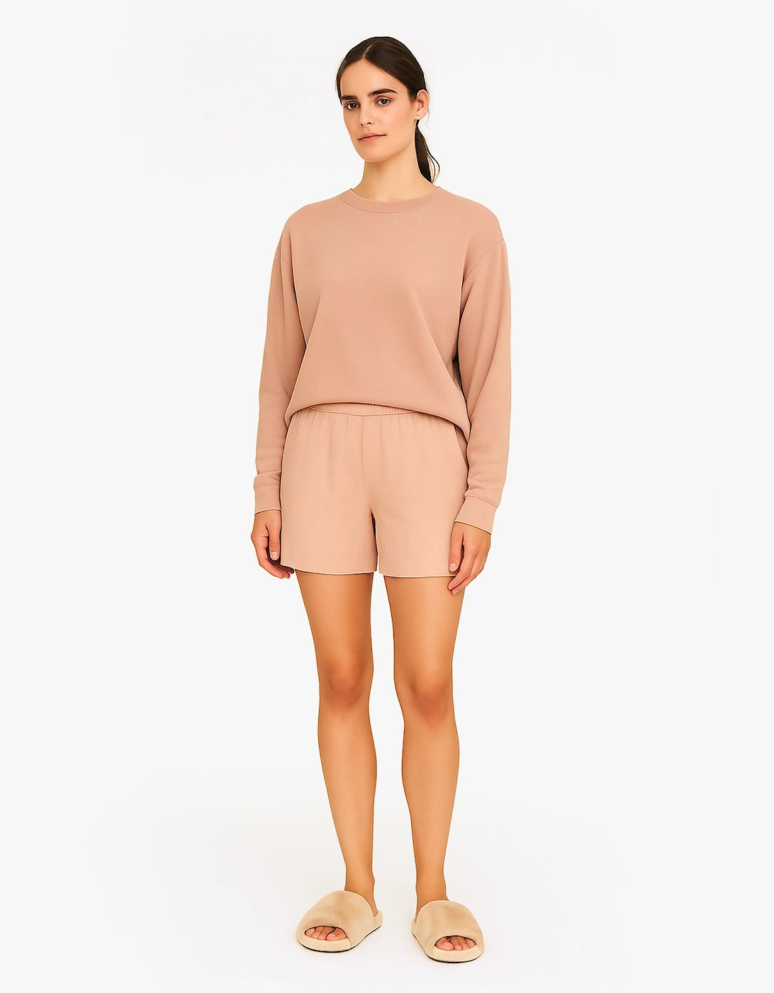 WOVEN VISCOSE Sleep Shorts Womens Black