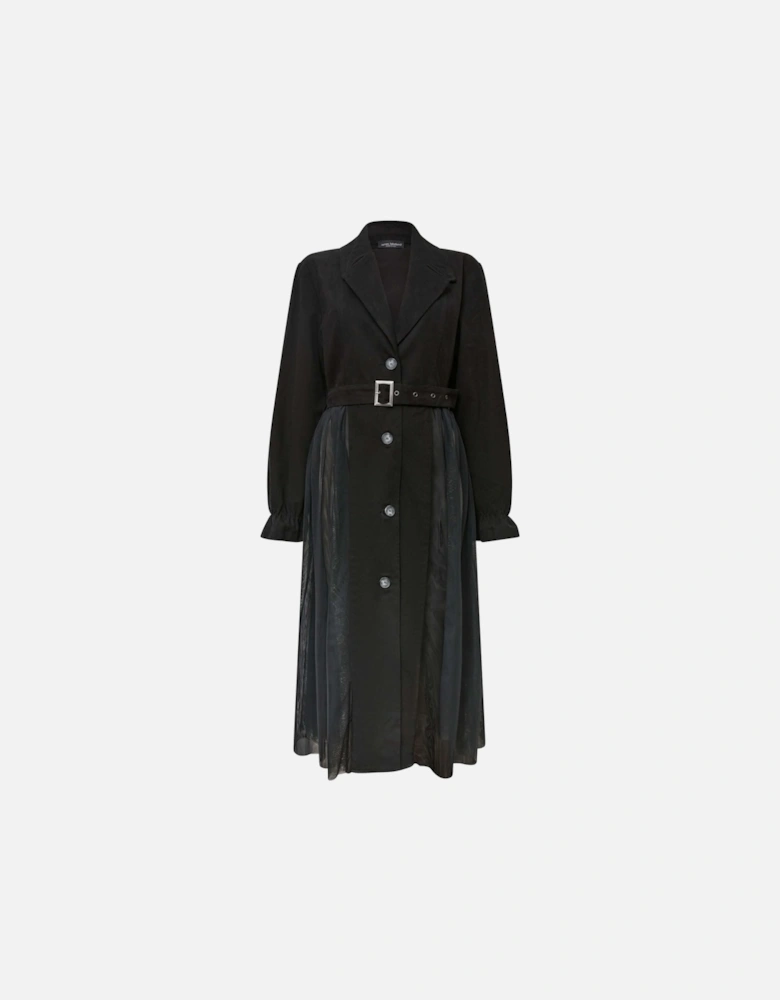 Cotton Tulle Black Trench - VIP