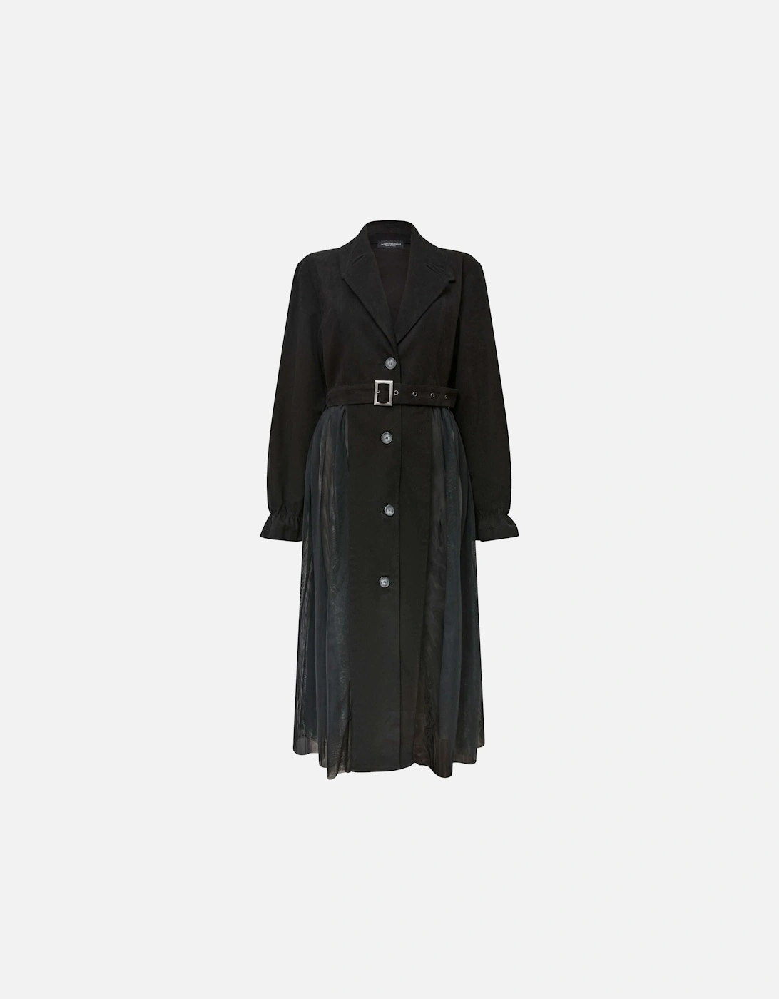 Cotton Tulle Black Trench - VIP