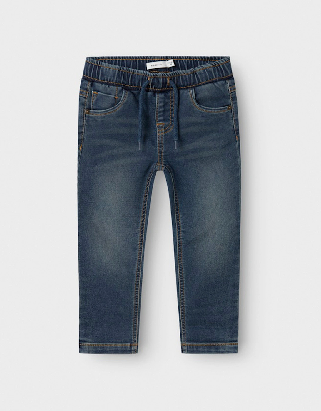 Mini Boy's Ryan Slim Jeans Vintage Dark Blue Denim, 6 of 5