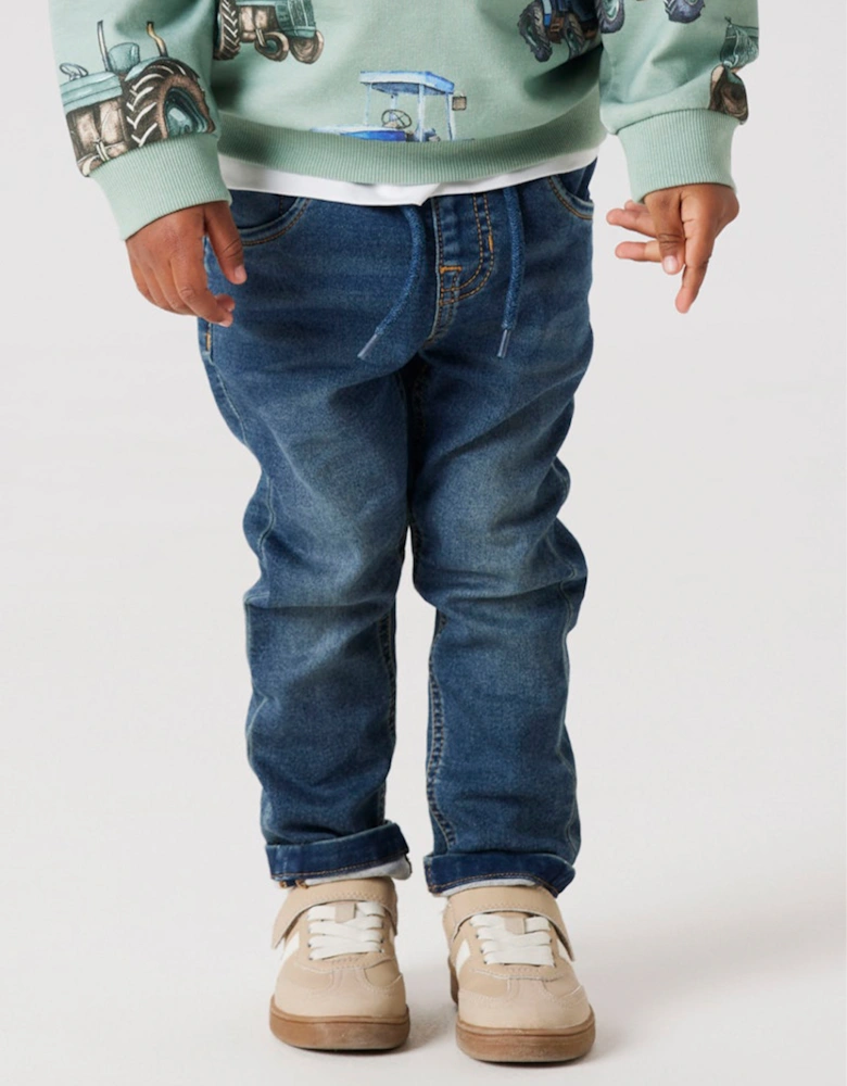Mini Boy's Ryan Slim Jeans Vintage Dark Blue Denim