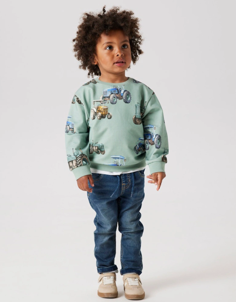 Mini Boy's Ryan Slim Jeans Vintage Dark Blue Denim