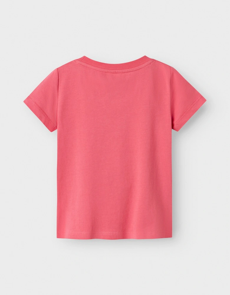 Mini Girl's Kitty Short Sleeve Box Top Rapture Rose