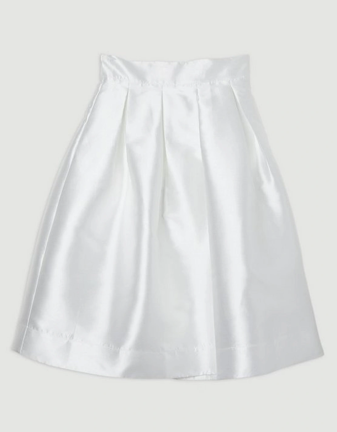 Plus Size Twill Prom Maxi Skirt